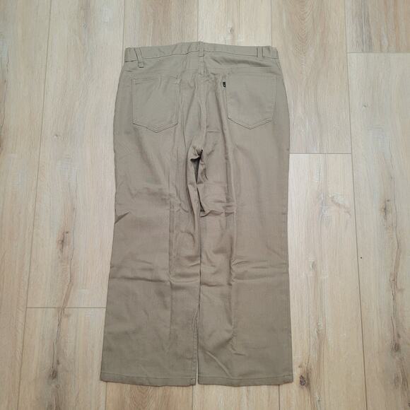 Vintage 70s Levi's 517 Sta-Prest Polyester Jeans 39x26 (Tag 42x32) USA Dacron - Picture 4 of 8